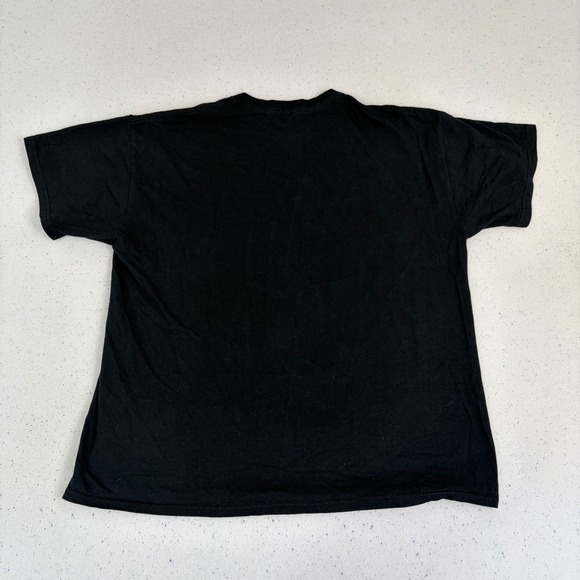 Skeleton Tuxedo Costume Graphic Tee Black Orange Halloween Skull Bowtie Mens XL - Picture 4 of 4